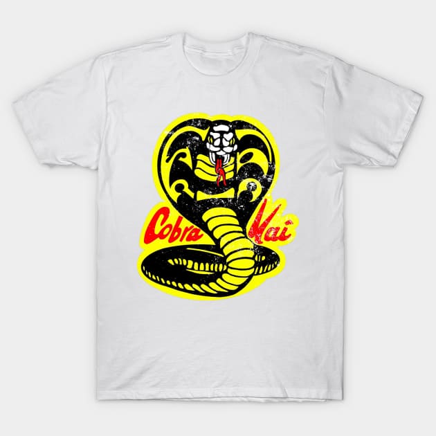 Cobra Kai Distressed T-Shirt by LogoBunch